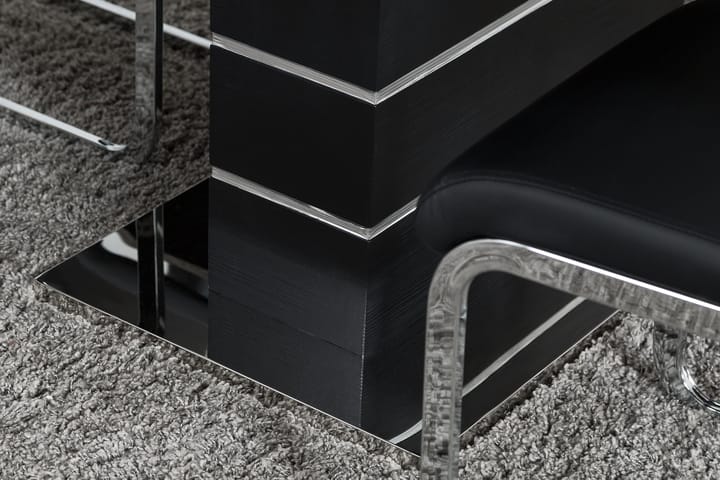 Matbord Mueller Förlängningsbart 140 cm - Svart|Vit - Möbler - Bord & matgrupp - Matbord & köksbord