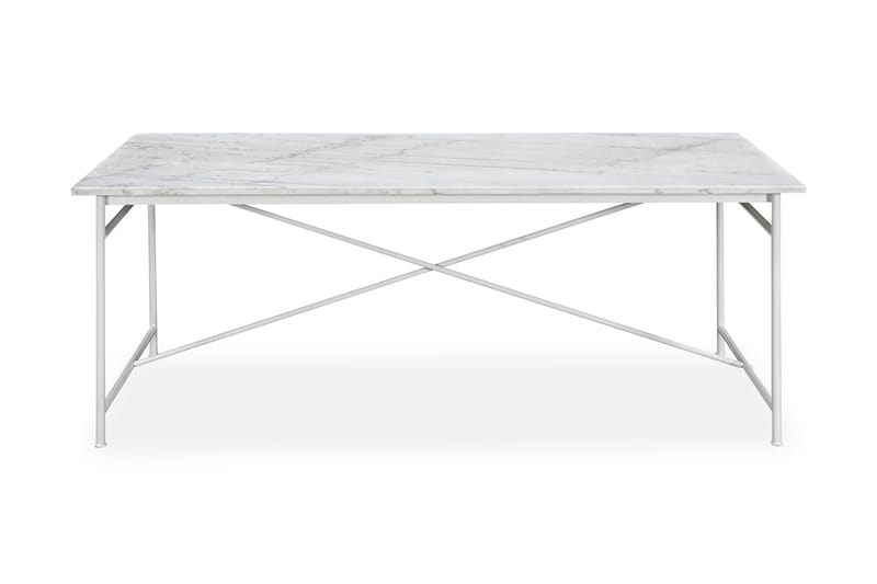 Matbord Narses 200 cm Marmor - Vit - Möbler - Bord & matgrupp - Matbord & köksbord