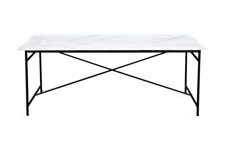 Matbord Narses 200 cm Marmor - Vit|Svart - Möbler - Bord & matgrupp - Matbord & köksbord