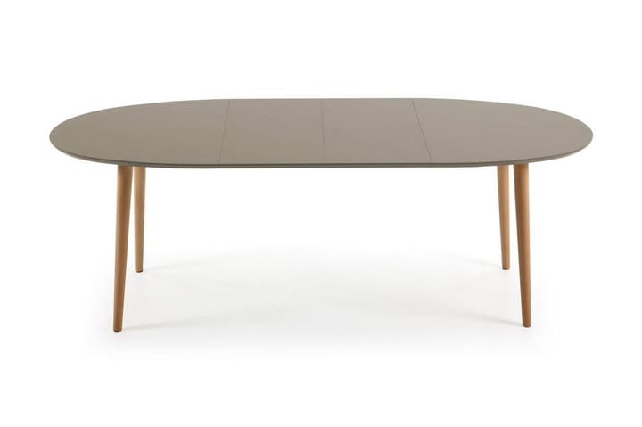 Matbord Oakland Förlängningsbart 140 cm Oval - Massivt Trä/Grå - Möbler - Bord & matgrupp - Matbord & köksbord