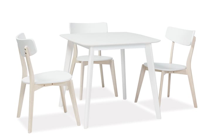 Matbord Omeo 80 cm - Vit - Möbler - Bord & matgrupp - Matbord & köksbord