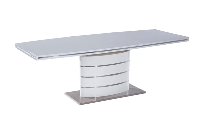 Matbord Onelli Förlängningsbart 120 cm - Vit/Silver - Möbler - Bord & matgrupp - Matbord & köksbord