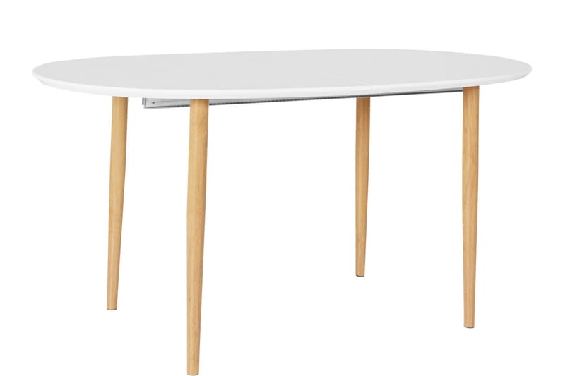 Matbord Ortobella Ovalt 160 cm - Vit/Natur - Möbler - Bord & matgrupp - Matbord & köksbord