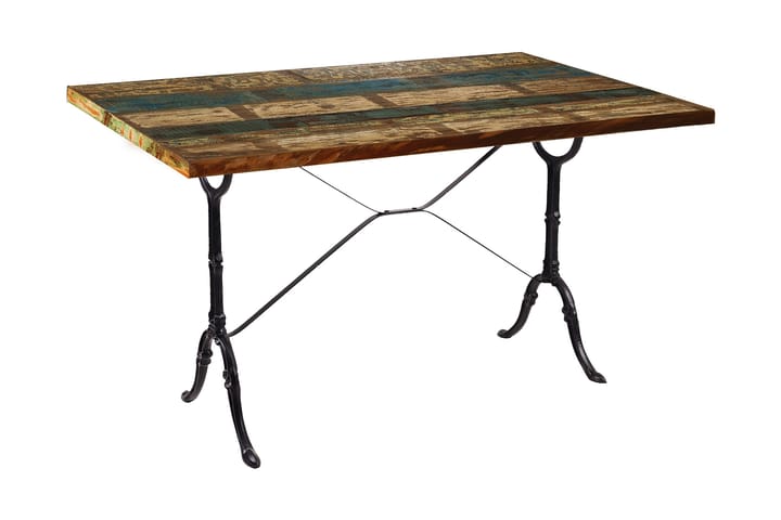 Matbord Raital 120 cm - Återvunnet Trä/Svart - Möbler - Bord & matgrupp - Matbord & köksbord