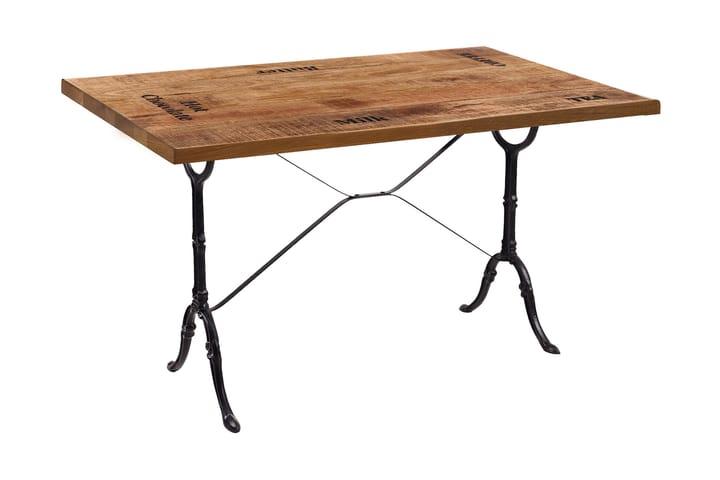 Matbord Raital 120 cm - Mango/Natur/Svart - Möbler - Bord & matgrupp - Matbord & köksbord