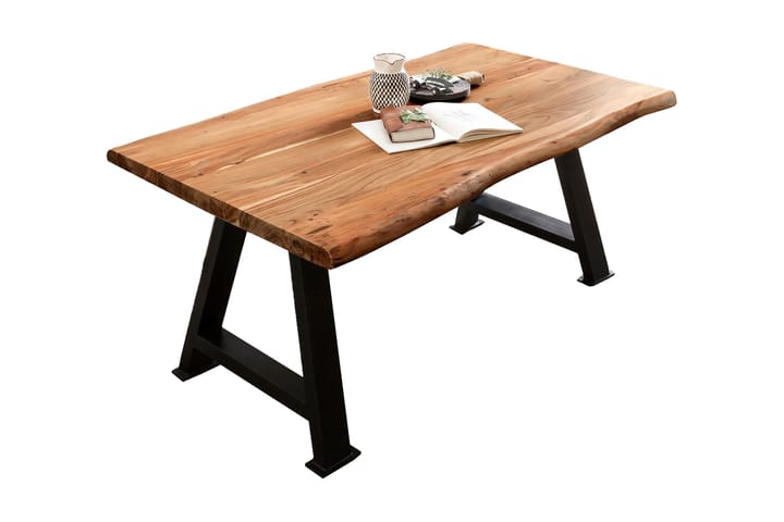 Matbord Raital 160x85 cm - Akacia/Svart - Möbler - Bord & matgrupp - Matbord & köksbord