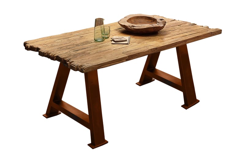 Matbord Raital 160x90 cm - Återvunnen Teak/Brun - Möbler - Bord & matgrupp - Matbord & köksbord
