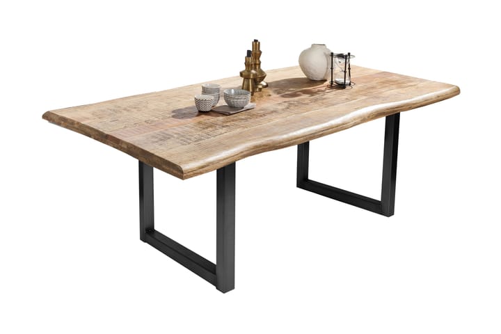 Matbord Raital 160x90 cm - Trä/Natur/Svart - Möbler - Bord & matgrupp - Matbord & köksbord