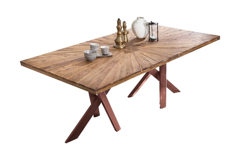Matbord Raital 180x100 cm - Återvunnen Teak/Brun - Möbler - Bord & matgrupp - Matbord & köksbord