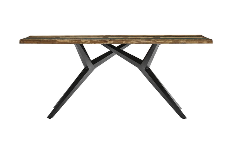 Matbord Raital 180x100 cm - Återvunnet Trä/Flerfärgad/Svart - Möbler - Bord & matgrupp - Matbord & köksbord