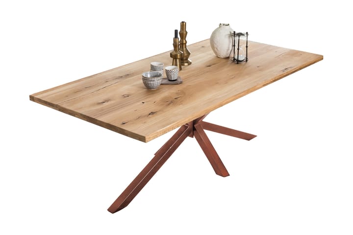 Matbord Raital 220 cm - Ek/Brun - Möbler - Bord & matgrupp - Matbord & köksbord