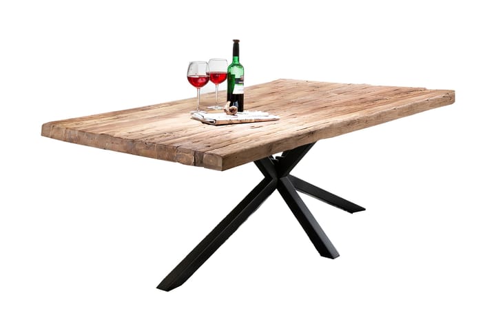 Matbord Raital 240 cm - Återvunnen Teak/Svart - Möbler - Bord & matgrupp - Matbord & köksbord