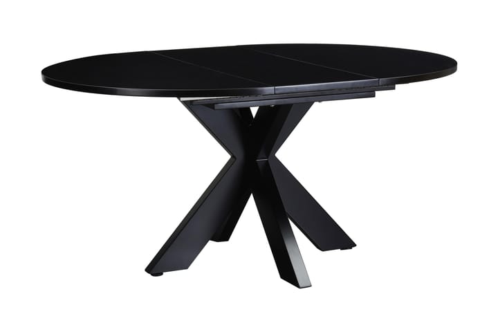 Matbord Redex Runt 120 cm Förlängningsbart - Svart - Möbler - Bord & matgrupp - Matbord & köksbord