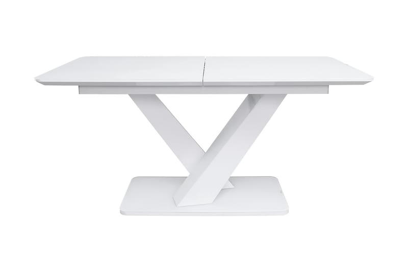 Matbord Rewal Förlängningsbart 160x90 cm - Glas/Vit - Möbler - Bord & matgrupp - Matbord & köksbord