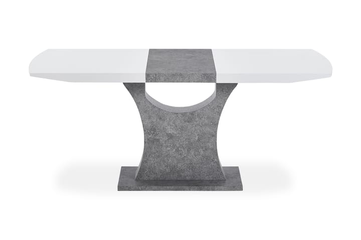 Matbord Seseli Förlängningsbart 140 cm - Vit|Grå - Möbler - Bord - Matbord & köksbord