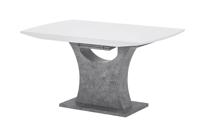 Matbord Seseli Förlängningsbart 140 cm - Vit|Grå - Möbler - Bord & matgrupp - Matbord & köksbord