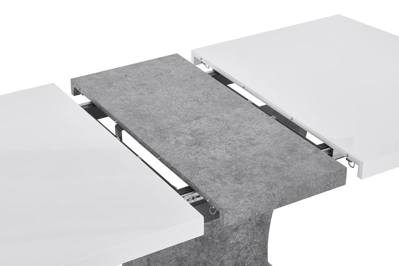 Matbord Seseli Förlängningsbart 140 cm - Vit|Grå - Möbler - Bord & matgrupp - Matbord & köksbord