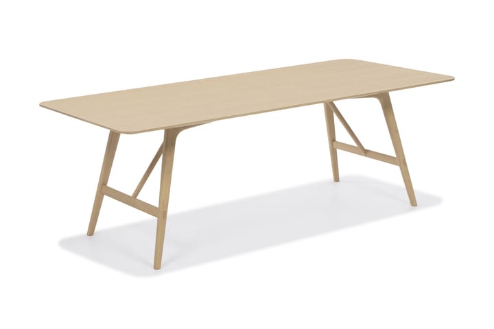 Matbord Skagana 180 cm Massiv Ek - Brun - Möbler - Fåtölj & stolar - Matstol & köksstol