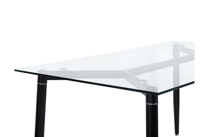 Matbord Smythe 150 cm - Glas/Svart - Möbler - Bord & matgrupp - Matbord & köksbord