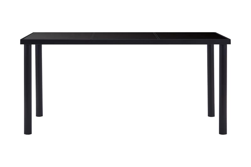 Matbord svart 160x80x75 cm härdat glas - Svart - Möbler - Bord & matgrupp - Matbord & köksbord