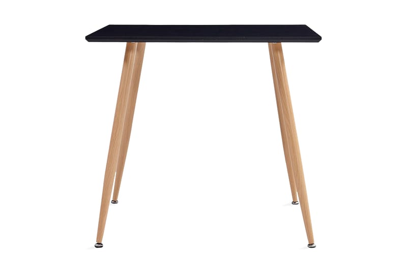 Matbord svart och ek 80,5x80,5x73 cm MDF - Svart - Möbler - Bord & matgrupp - Matbord & köksbord