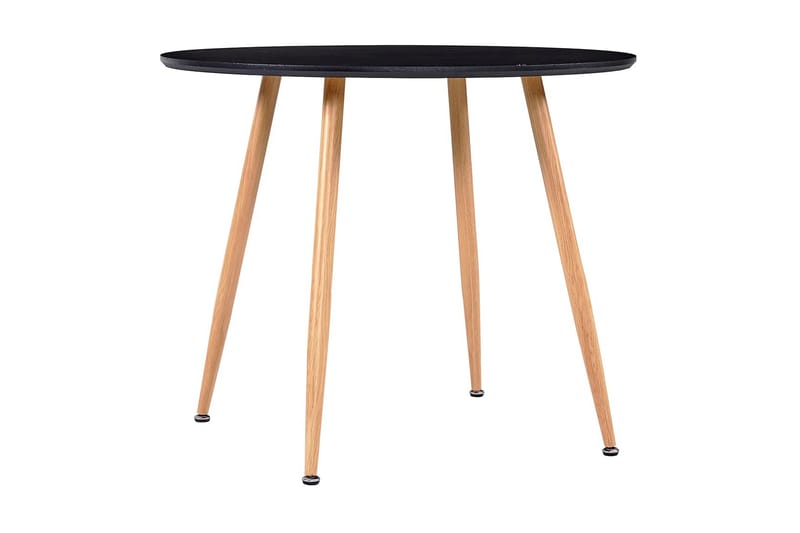 Matbord svart och ek 90x73,5 cm MDF - Svart - Möbler - Bord & matgrupp - Matbord & köksbord