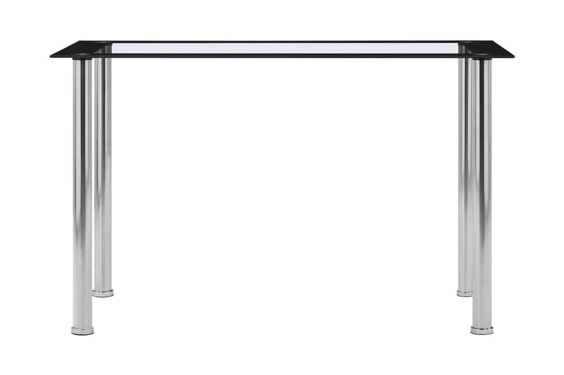 Matbord svart och transparent 120x60x75 cm härdat glas - Svart - Möbler - Bord & matgrupp - Matbord & köksbord