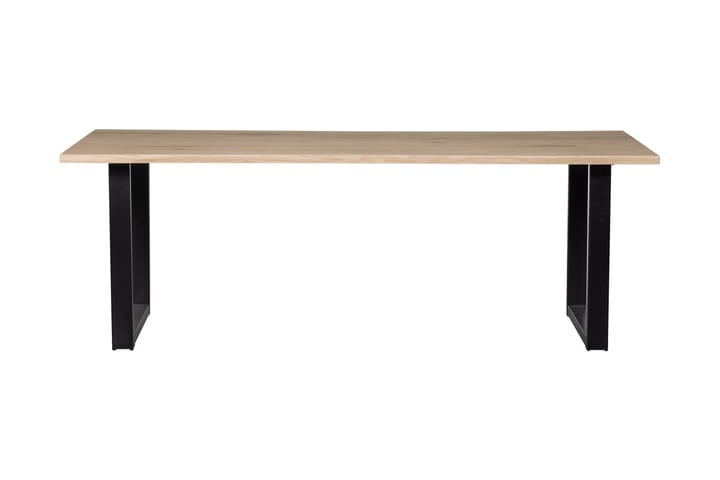 Matbord Tuor U-Formade Ben 199 cm - Ek/Svart - Möbler - Bord & matgrupp - Matbord & köksbord