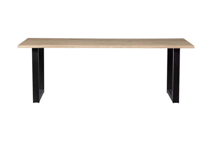 Matbord Tuor U-Formade Ben 220 cm - Ek/Svart - Möbler - Bord & matgrupp - Matbord & köksbord