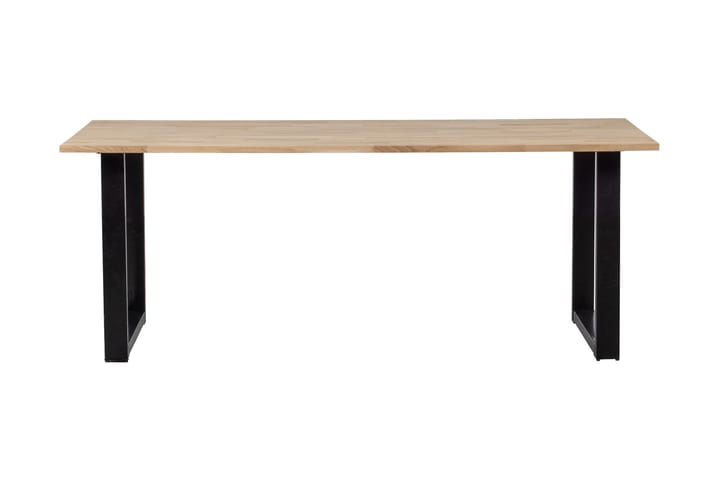 Matbord Tuor U-Formade Ben 220 cm Obehandlat - Ek/Svart - Möbler - Bord & matgrupp - Matbord & köksbord