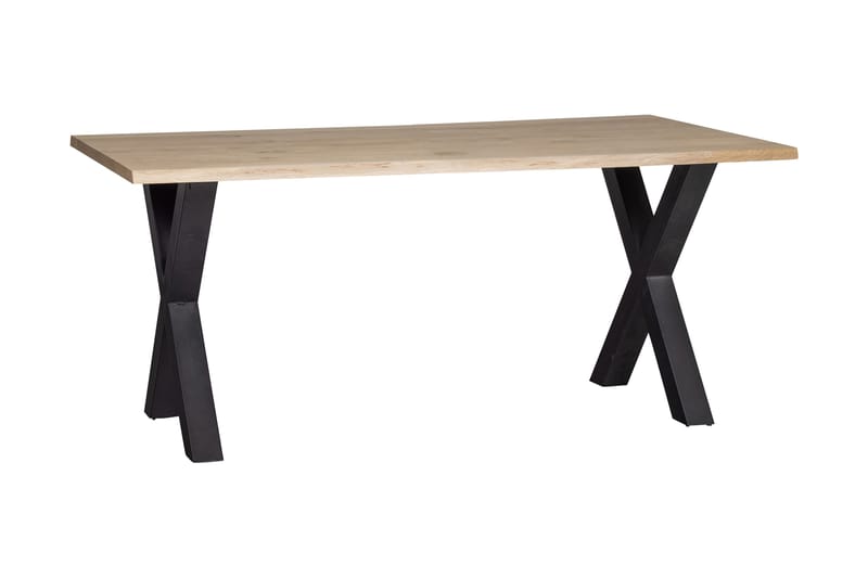 Matbord Tuor X-Formade Ben 180 cm - Ek/Svart - Möbler - Bord - Matbord & köksbord