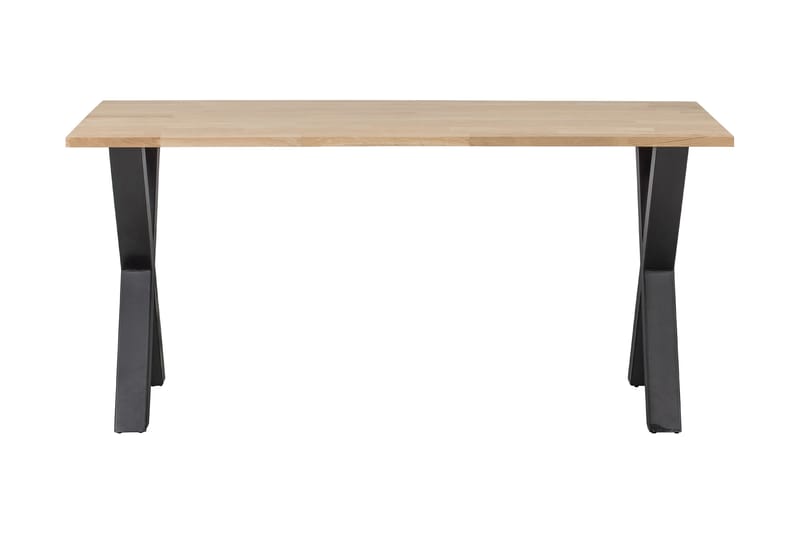 Matbord Tuor X-Formade Ben 180 cm Obehandlat - Ek/Svart - Möbler - Bord & matgrupp - Matbord & köksbord