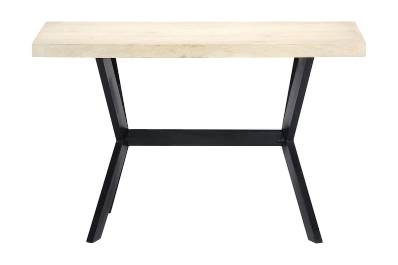 Matbord vit 120x60x75 cm massivt mangoträ - Vit - Möbler - Bord & matgrupp - Matbord & köksbord