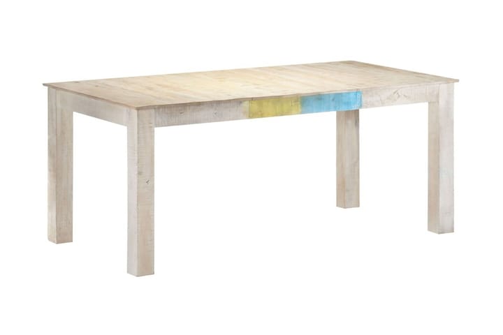 Matbord vit 180x90x76 cm massivt mangoträ - Vit - Möbler - Bord & matgrupp - Matbord & köksbord
