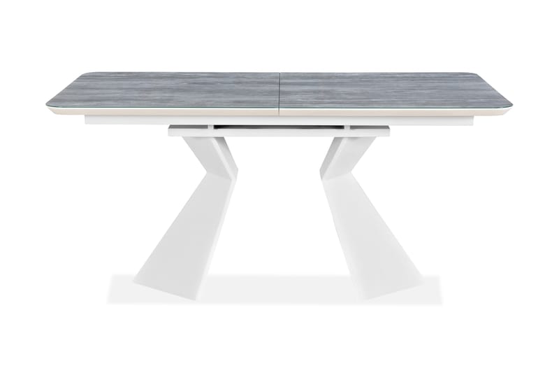Matbord Xia Förlängningsbart 160 cm Glas - Vit - Möbler - Bord & matgrupp - Matbord & köksbord