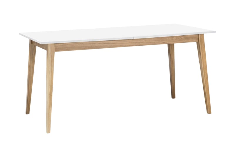 Matbord Xivert Förlängningsbart 120 cm - Vit/Ek - Möbler - Bord - Matbord & köksbord