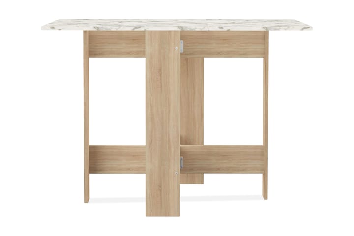 Slagbord Datas 103 cm - Brun|Vit - Möbler - Bord & matgrupp - Klaffbord & hopfällbart bord