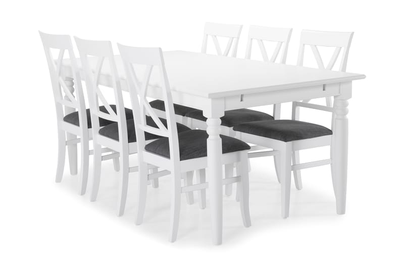 Matbord Hampton med 6 st Twain stolar