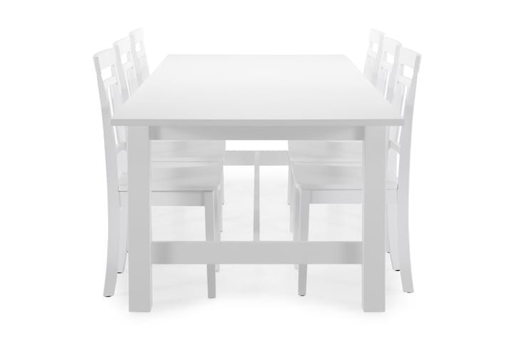 Matbord Isadora med 6 st Catskill stolar - Vit - Möbler - Bord & matgrupp - Matgrupp