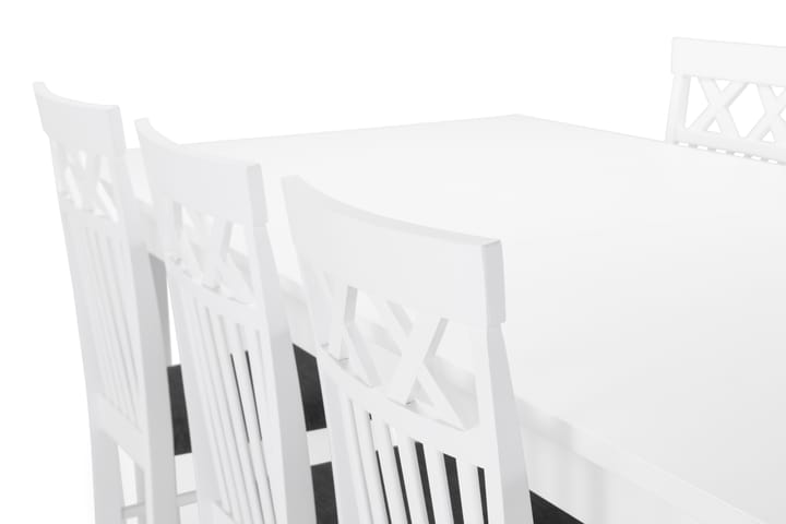 Matbord Isadora med 6 st Magdalena stolar - Vit - Möbler - Bord & matgrupp - Matgrupp