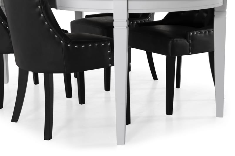 Matbord Lowisa med 4 st Tuva stolar - Svart - Möbler - Bord & matgrupp - Matgrupp