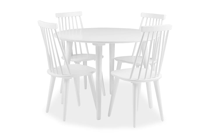Matgrupp Livia med 4st Kivik stolar Vit - Vit - Möbler - Bord & matgrupp - Matbord & köksbord