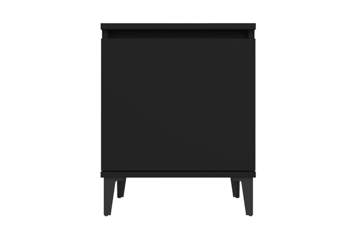 Sängbord med metallben svart 40x30x50 cm - Svart - Möbler - Bord - Sängbord & nattduksbord