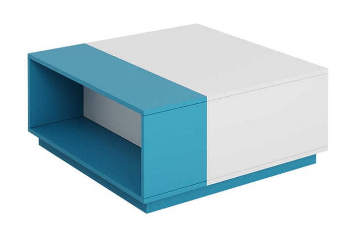Satsbord Ridino 80 cm - Vit/Blå/Grön - Möbler - Bord - Soffbord