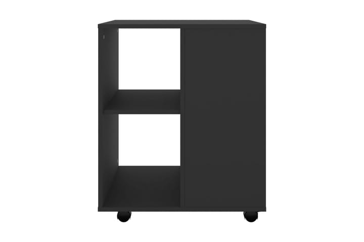 Skåp med hjul svart 60x53x72 cm spånskiva - Svart - Möbler - Bord & matgrupp - Serveringsvagn & serveringsbord - Drinkvagn & barvagn