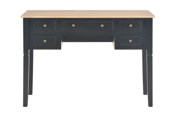 Skrivbord svart 109,5x45x77,5 cm trä