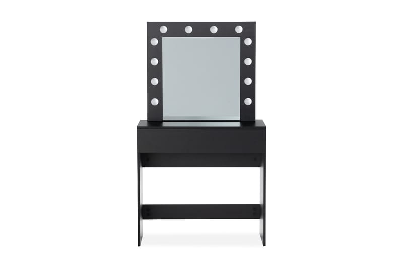 Sminkbord Lycke 140 cm med LED Belysning - Svart - Möbler - Bord & matgrupp - Sminkbord & toalettbord