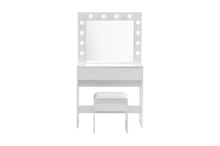 Sminkbord Lycke 80 cm med LED-Belysning - Vit - Möbler - Fåtölj & stolar - Matstol & köksstol