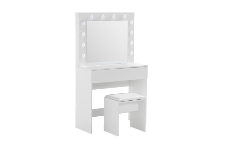 Sminkbord Lycke 80 cm med LED-Belysning - Vit - Möbler - Bord & matgrupp - Sminkbord & toalettbord