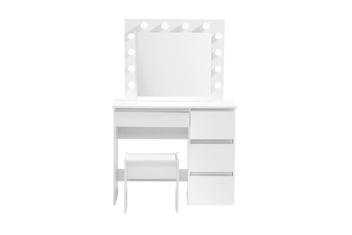 Sminkbord Lycke 94 cm med LED-Belysning - Vit - Möbler - Fåtölj & stolar - Kontorsstol & skrivbordsstol